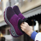 Praktiske slip-on damesko i mesh med gummiydersål | Velise