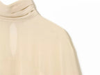 Bluse Cape Loose Chiffon Elegant | Zyrel