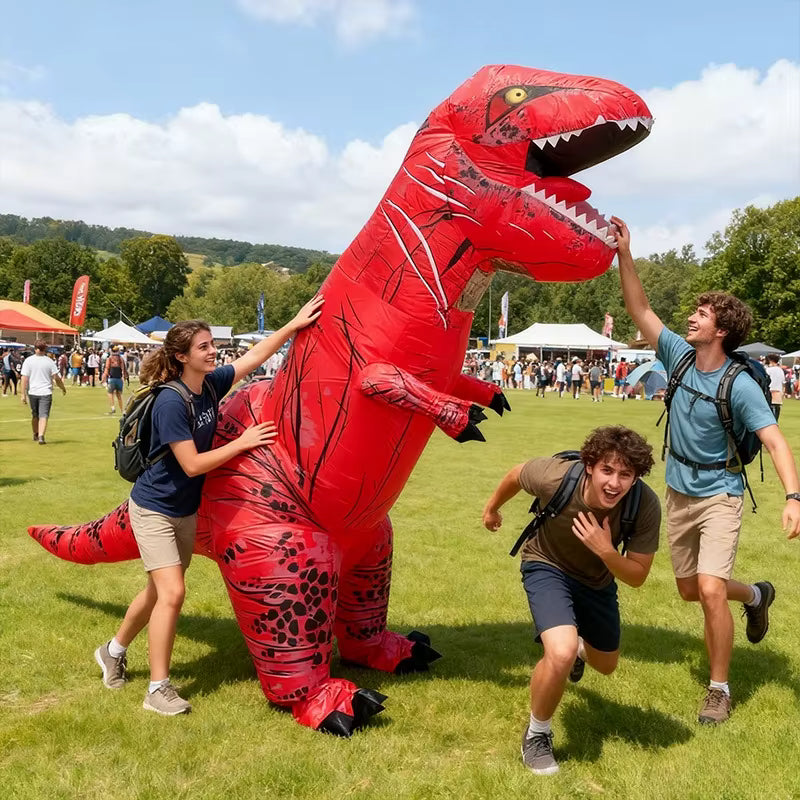 Dmuchany kostium dinozaura T-Rex Halloween Przebranie Impreza | Cesare