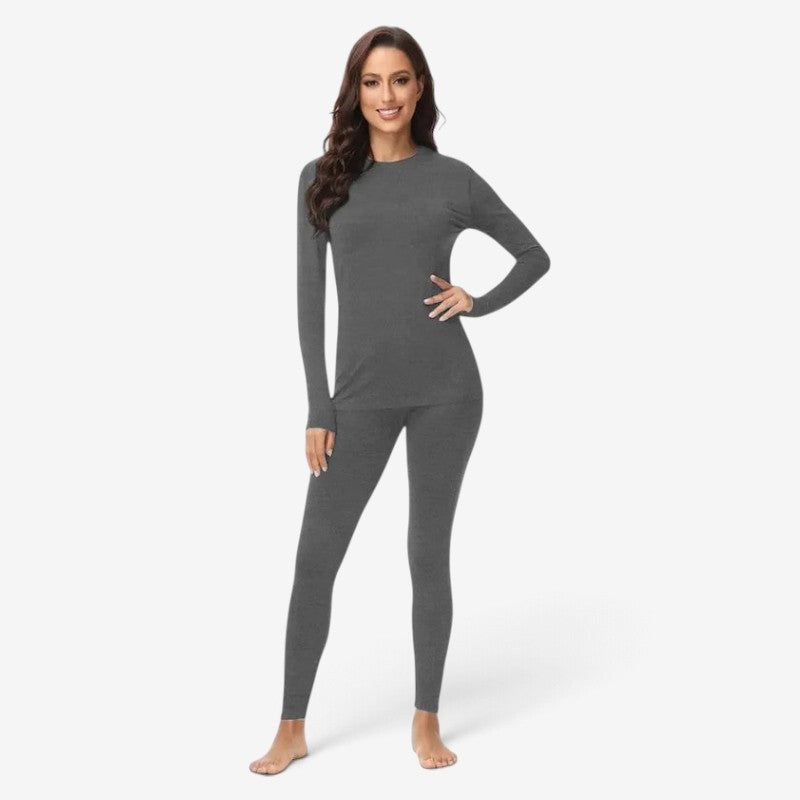 Termosæt til kvinder med langærmet trøje og leggings | Livia