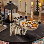 Uchwyt na miskę szkieletu Żywica Dekoracja Halloween | BoneServe