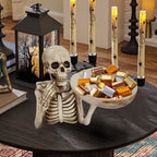 Skeleton Bowl Holder – Gothic Halloween Decor