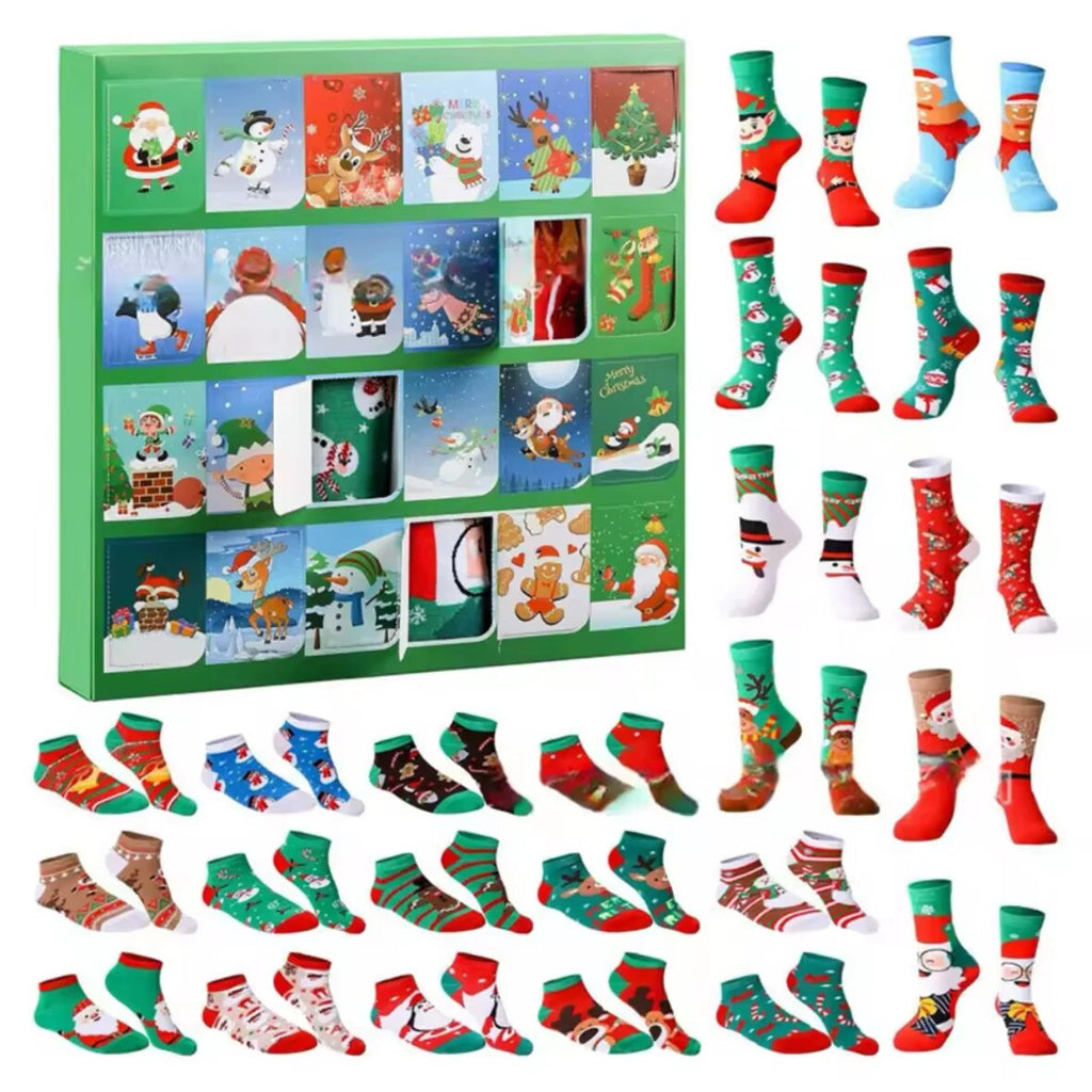 Sjove julesokker til hele familien i adventskalender | SockAdvent