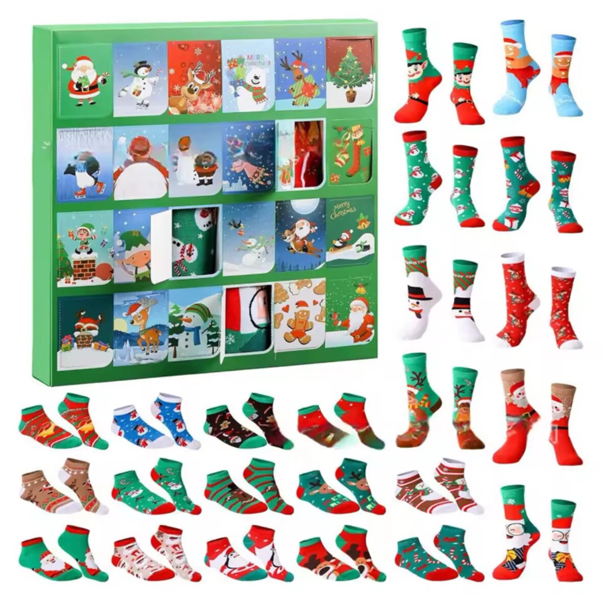 Sjove julesokker til hele familien i adventskalender | SockAdvent