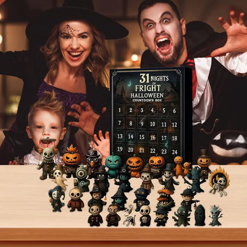 Dekoracja zestawu figurek na Halloween z odliczaniem | Straszne dni
