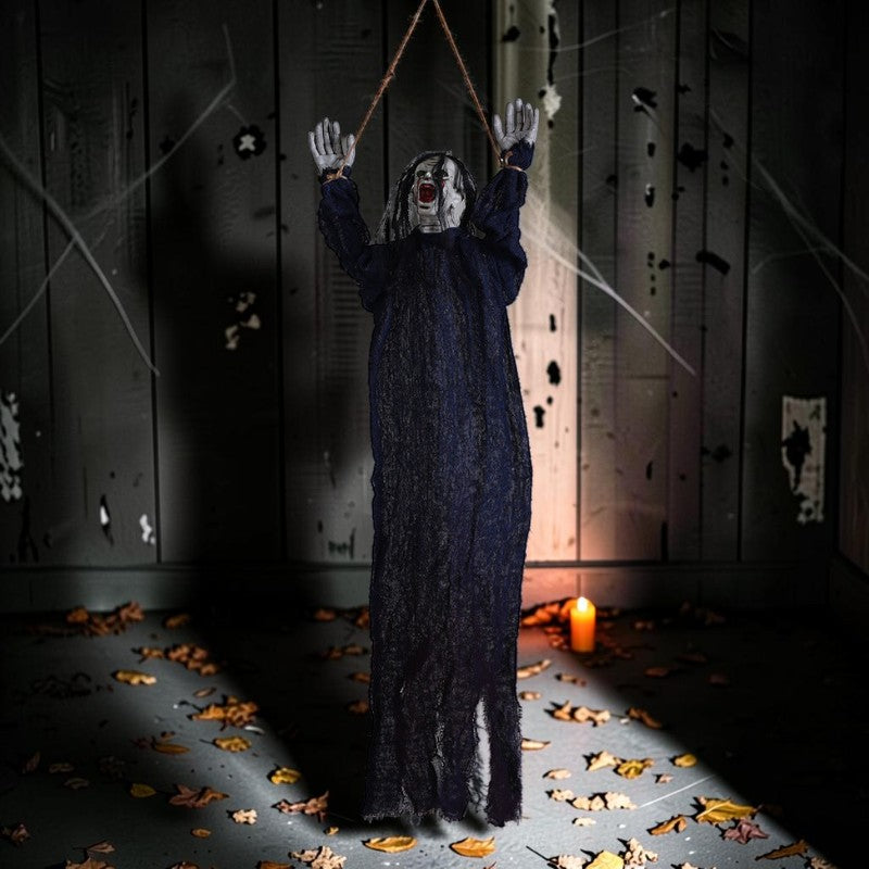 Halloween Hængedekoration Spøgelse med Langt Hår | PhantomMove
