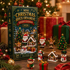 Adventskalender med 24 mini figurer til byggeri | Santavent