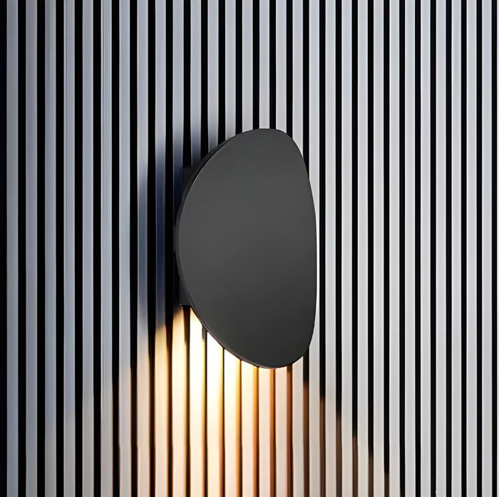 Owalna aluminiowa lampa ścienna LED, nowoczesne oświetlenie | Marina
