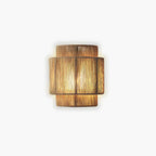 Lampa ścienna LED o splątanym designie, naturalne materiały, ciepłe światło | Vitoria