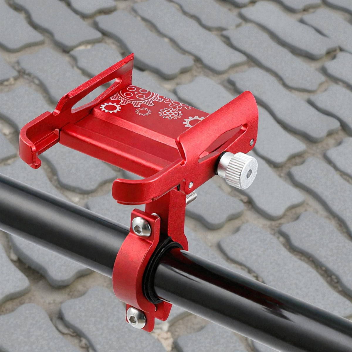 Justerbar telefonholder i aluminium til cykel og motorcykel med drejelig visningsvinkel | Benjamin