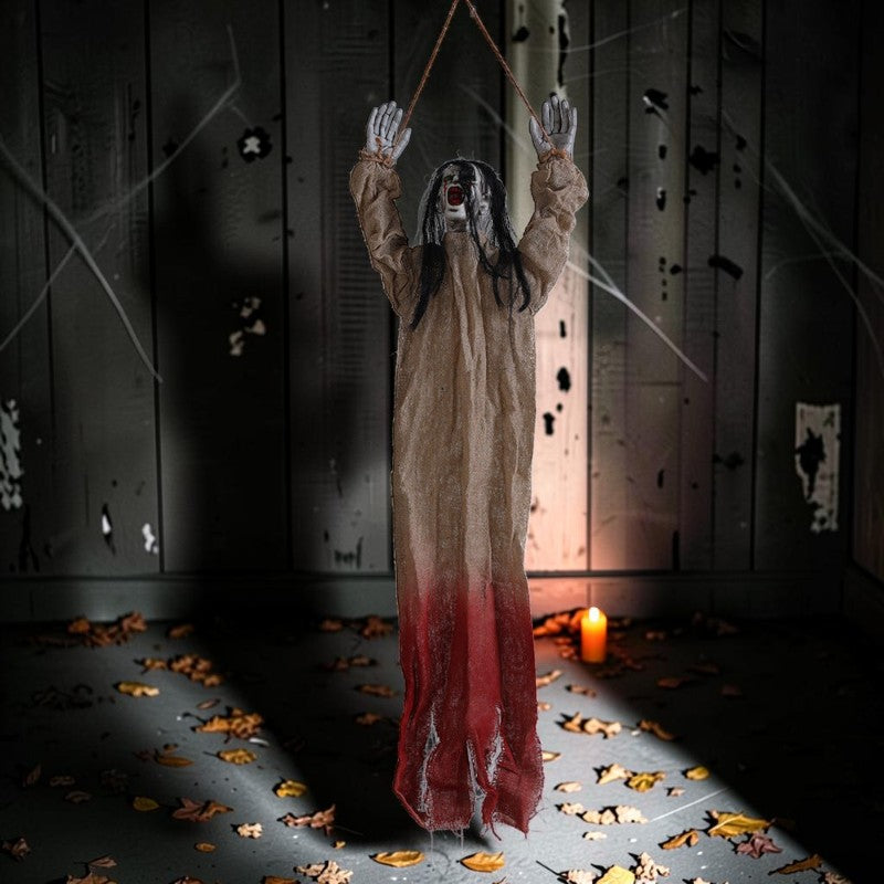 Halloween Hængedekoration Spøgelse med Langt Hår | PhantomMove