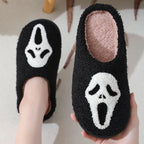 Kapcie na Halloween ze wzorem szkieletu i miękką podszewką | Carter