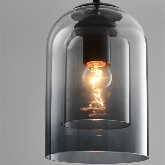 Szklana regulowana lampa wisząca LED, nowoczesne oświetlenie | LumiDrop