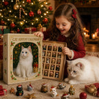 Julekalender med kattemotiv og 24 låger til december | Cativent