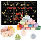 Hjerteformet adventskalender med 24 farverige overraskelser | Isabela