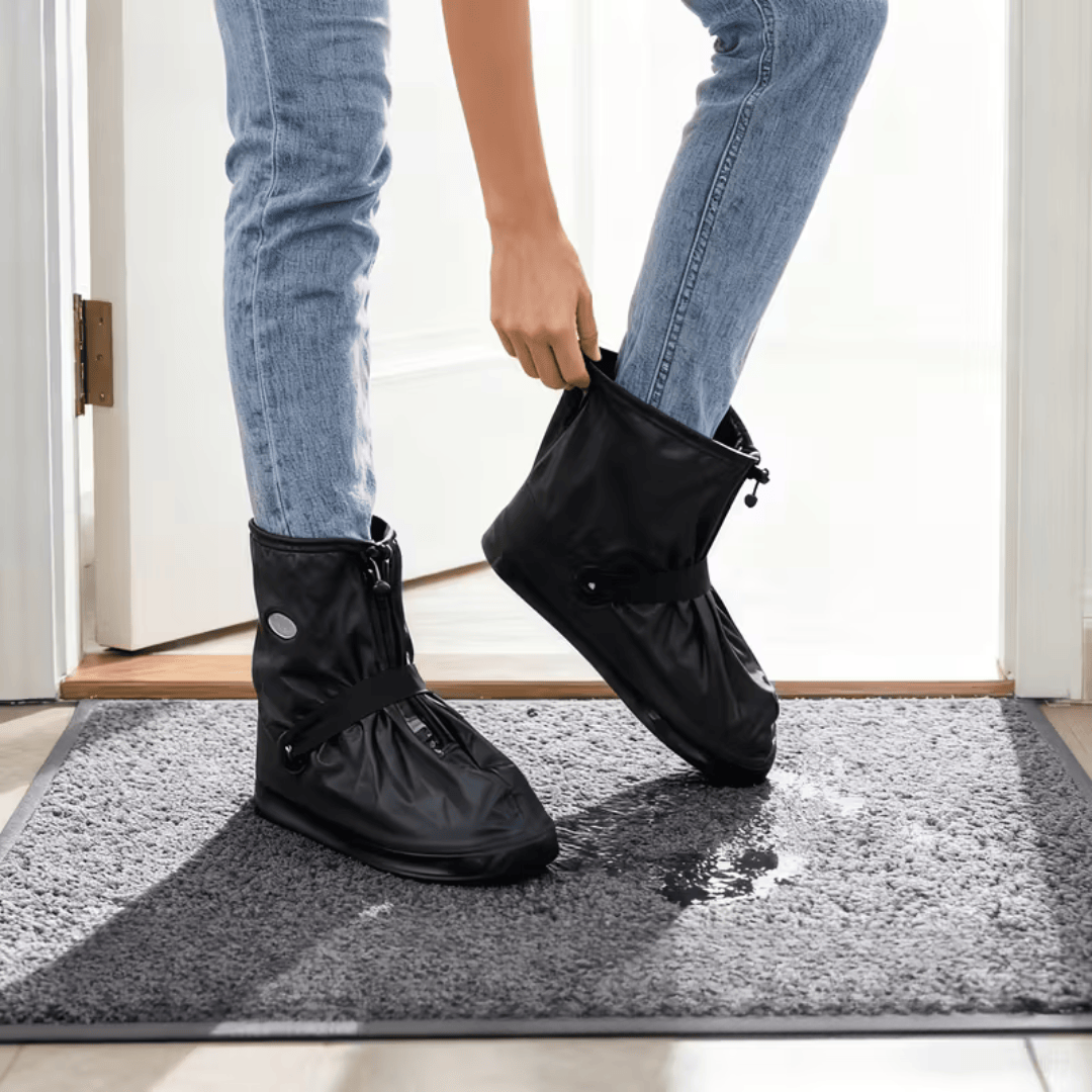 Wielorazowe nakładki na buty z PVC z zamkiem błyskawicznym i elastycznym otworem | RainSocks