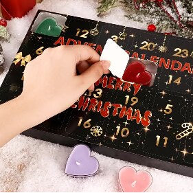 Hjerteformet adventskalender med 24 farverige overraskelser | Isabela