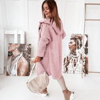 Sweter z dzianiny Bluza z kapturem Miękki Komfortowy | Mira