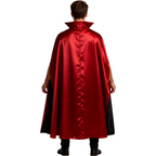 Vendbar Halloween kostumejakke til mænd med hætte Reaper vampyr design | Hector