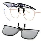 Polariserede clip-on solbriller med UV400 TAC-glas foldbart letvægtsdesign til briller | Yves