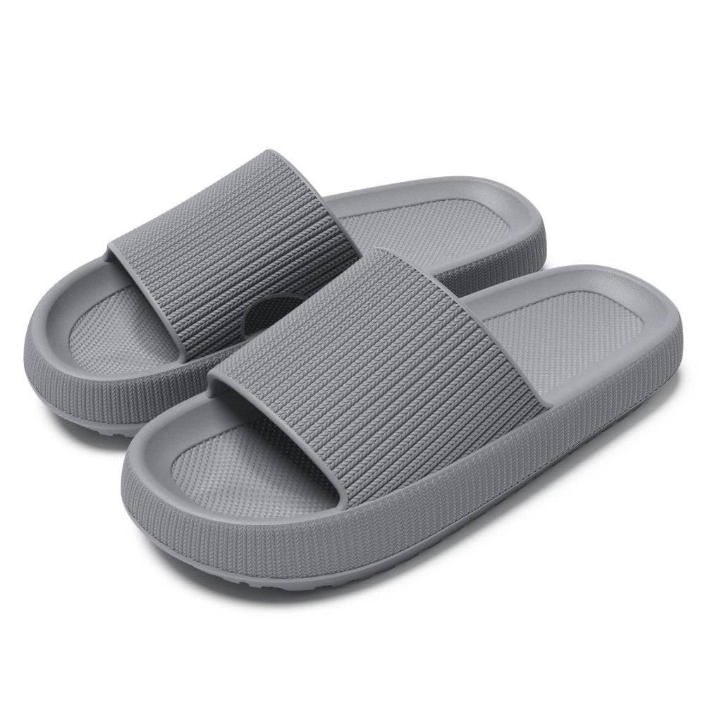 Bløde hjemmesko med memory foam polstring og skridsikker profilsål | Yann