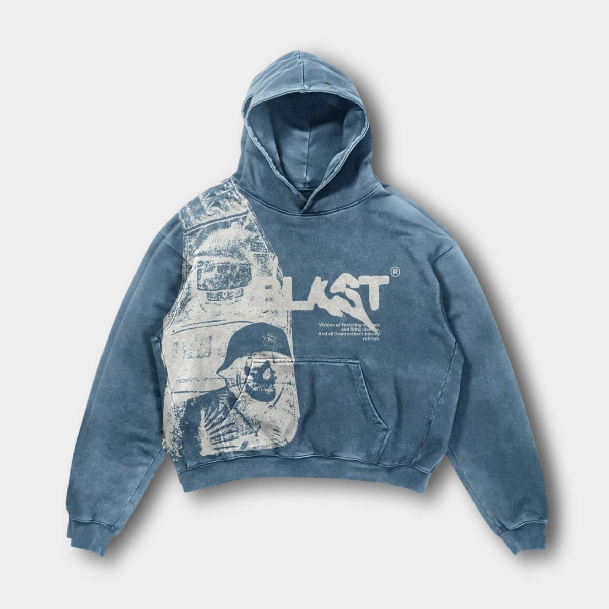 Unisex hoodie med grafisk print hætte og afslappet streetwear-design | Noah