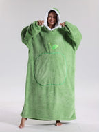Oversize’owa bluza-koc z kapturem i dużą kieszenią z przodu | Valeria