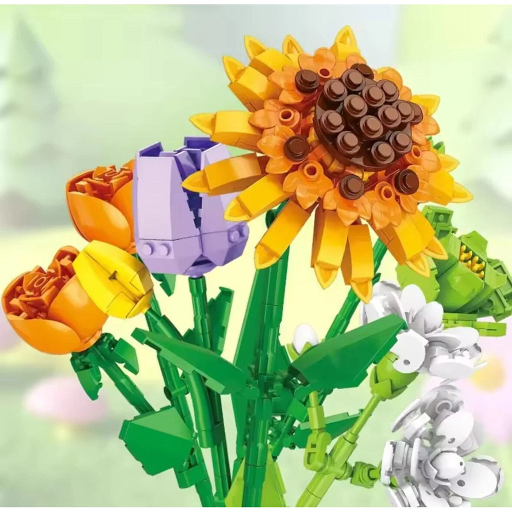 Adventskalender med 24 blomsterbyggeklodser til sammensætning | Beatriz