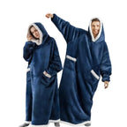 Koc z kapturem Oversize Sherpa Polar Mikropolar Bluza z kapturem | Bruna