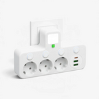 Wielofunkcyjna listwa zasilająca z USB i USB-C do ładowania | Powerec