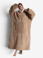 Oversize’owa bluza-koc z kapturem i dużą kieszenią z przodu | Valeria