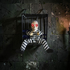 Dekoracja szkieletu Czujnik Dźwięk Klatka Halloween | CageRattle