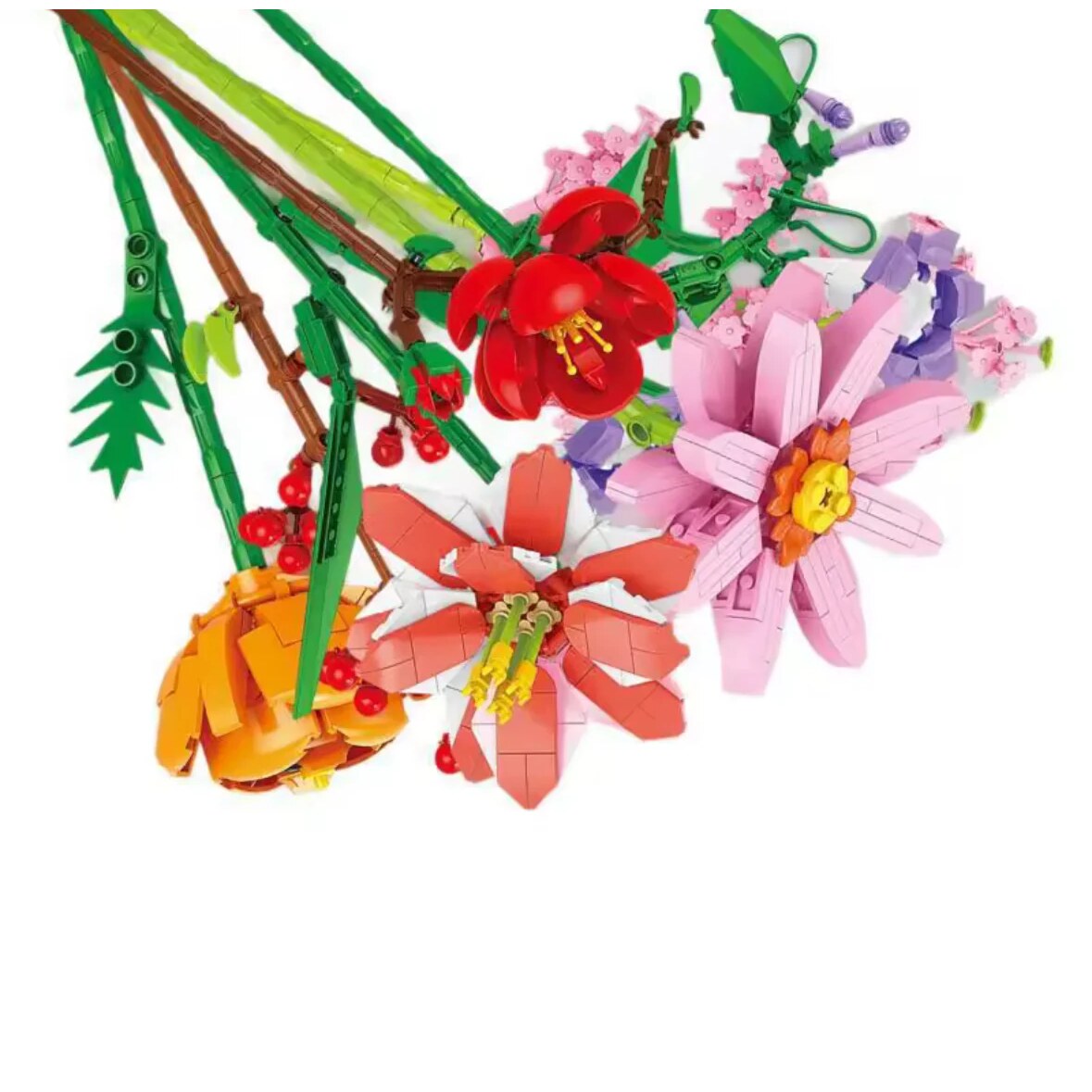 Adventskalender med 24 blomsterbyggeklodser til sammensætning | Beatriz