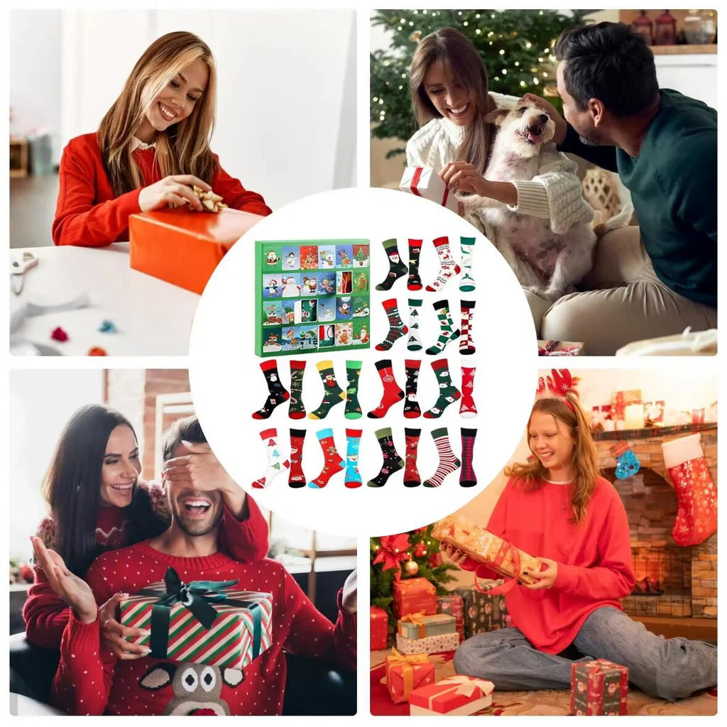 Sjove julesokker til hele familien i adventskalender | SockAdvent