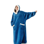 Koc z kapturem Oversize Sherpa Polar Mikropolar Bluza z kapturem | Bruna