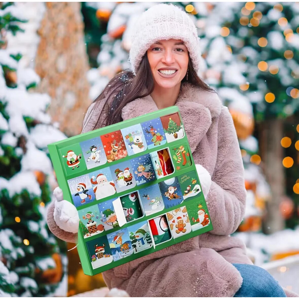 Sjove julesokker til hele familien i adventskalender | SockAdvent