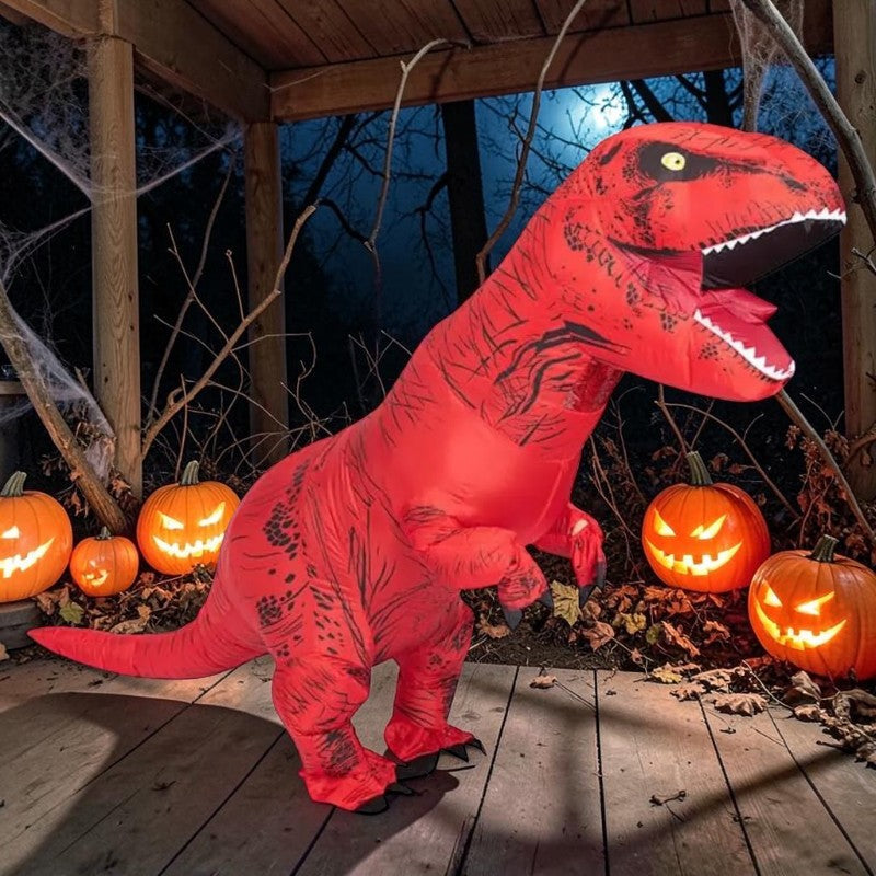 Dmuchany kostium dinozaura T-Rex Halloween Przebranie Impreza | Cesare