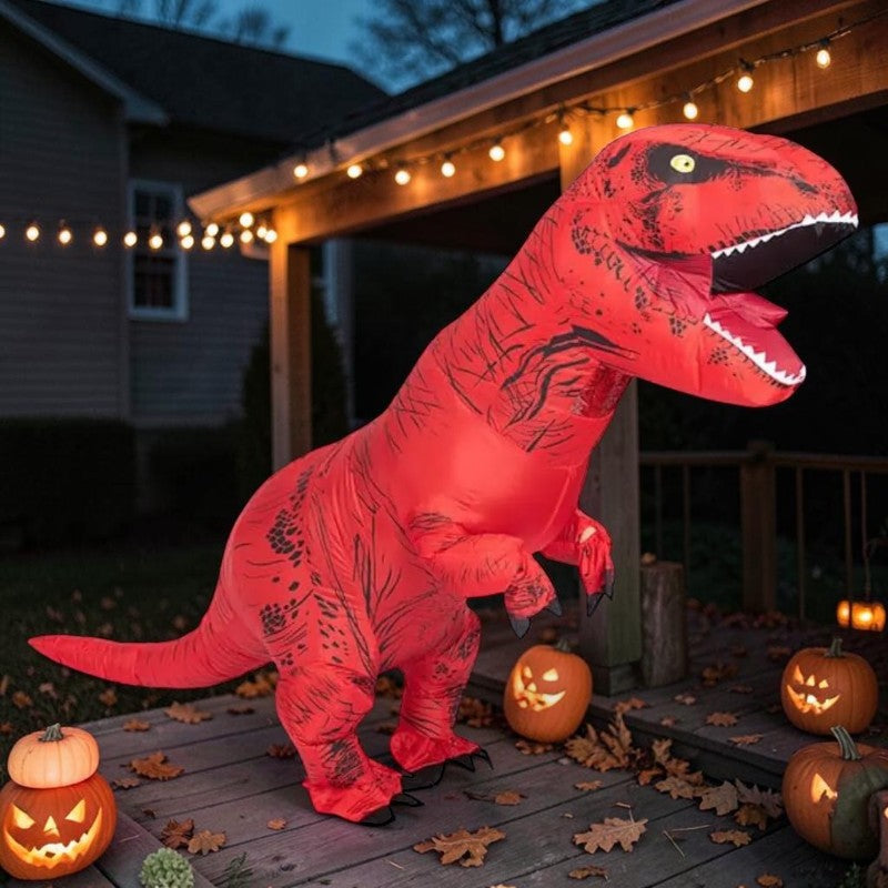 Dmuchany kostium dinozaura T-Rex Halloween Przebranie Impreza | Cesare