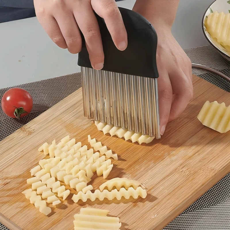 Bølgeskærer til kartofler og grøntsager i rustfrit stål – Pastella