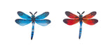 Dekoracja ścienna ważka kolorowa metalowa sztuka | Mariposa