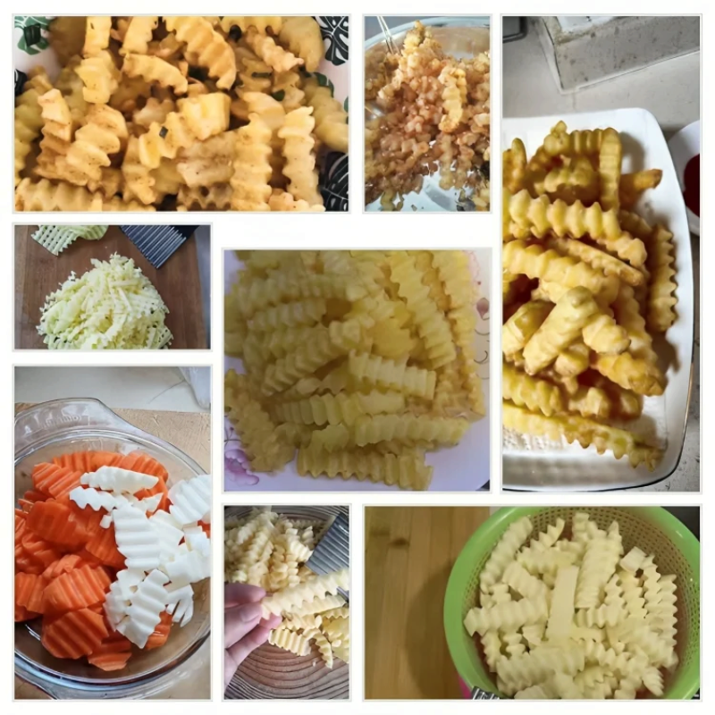 Bølgeskærer til kartofler og grøntsager i rustfrit stål – Pastella