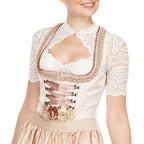 Bluzka dirndl Koronkowa Krótka Dekolt w kształcie serca Na Oktoberfest Damska | Arianna