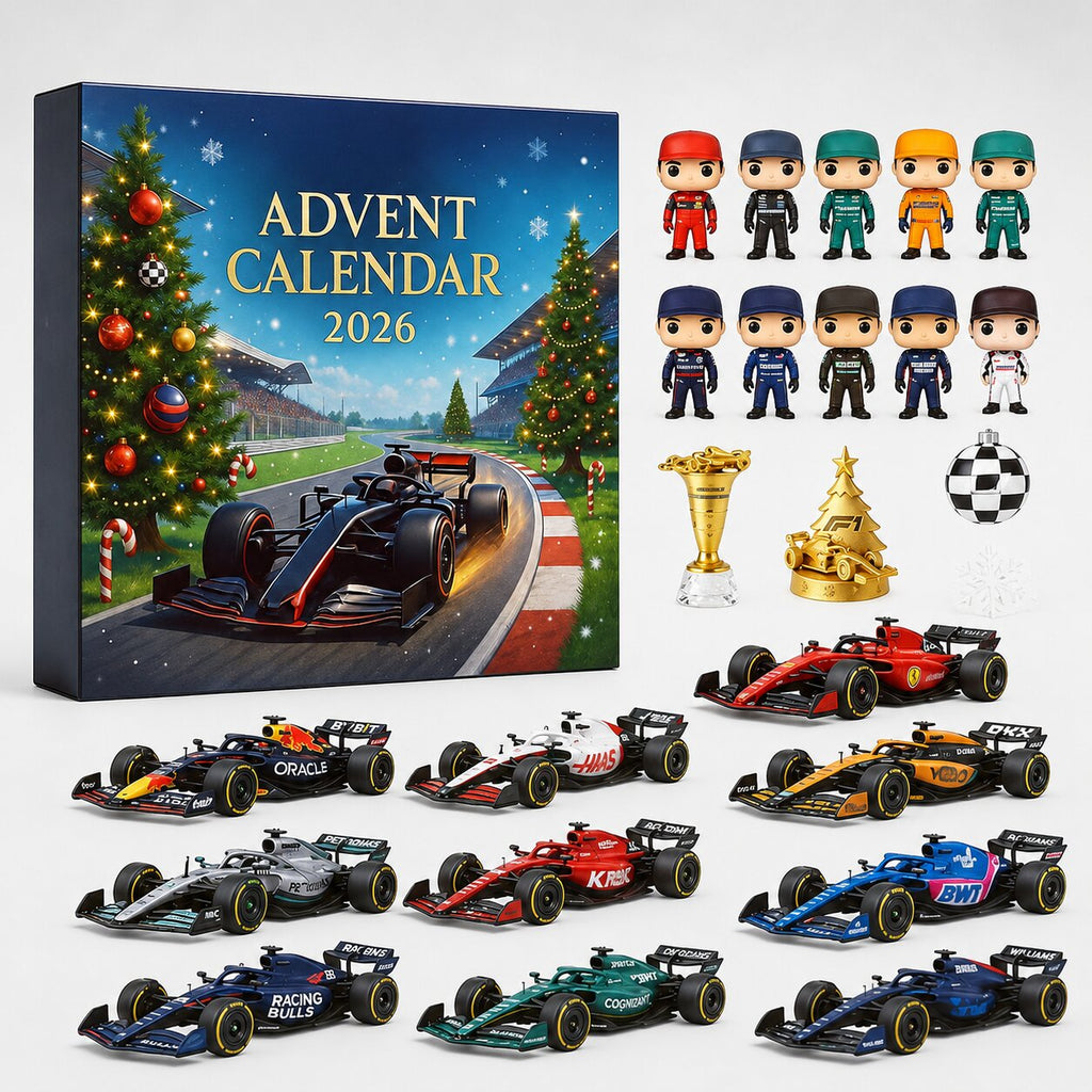 Julekalender med 24 låger og motorsportsmodeller til samling | RaceAnvent