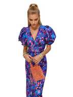 Midikjole Farverigt Print Sommerstil | Falken