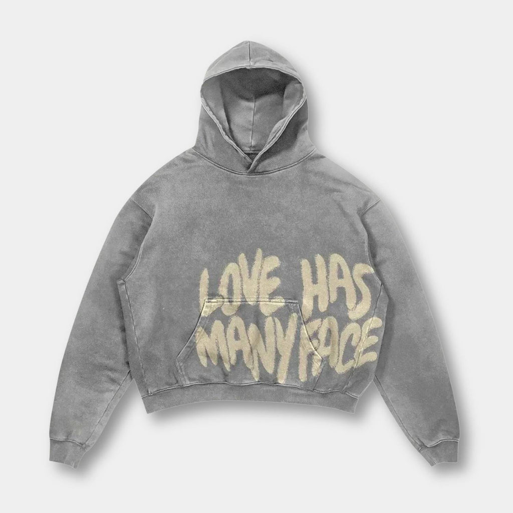 Uniseksowa bluza z kapturem, nadrukiem graficznym i luźnym designem streetwearowym | Noah