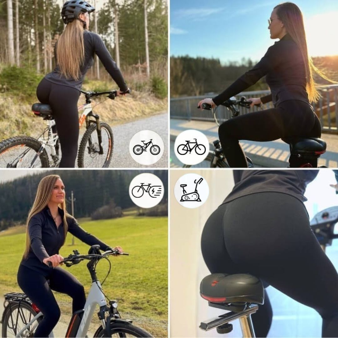 Cykelsadel med affjedring og refleks til daglig brug | Isabela