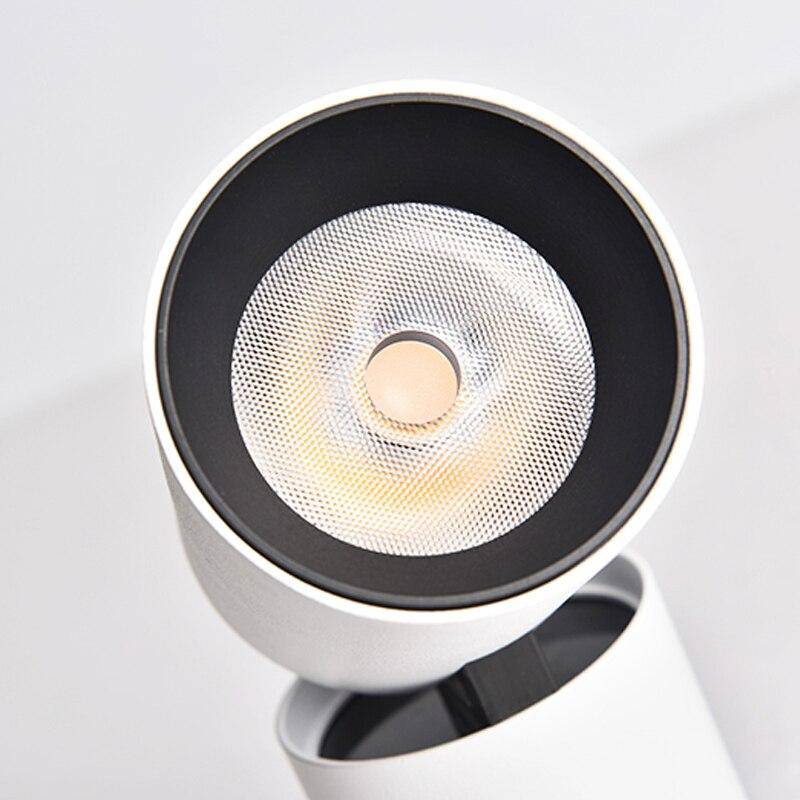 Nowoczesne cylindryczne reflektory z aluminium z regulowanym światłem LED | Mateo