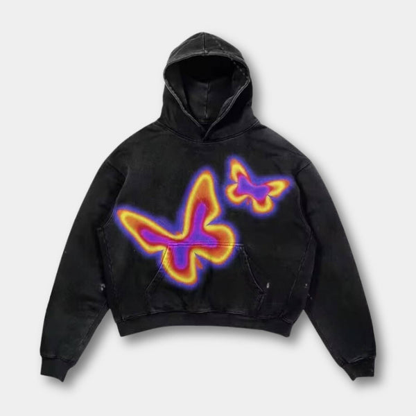 Unisex hoodie med grafisk print hætte og afslappet streetwear-design | Noah