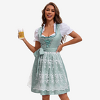 Damski dirndl z koronką i tradycyjnym fasonem | Brookelle
